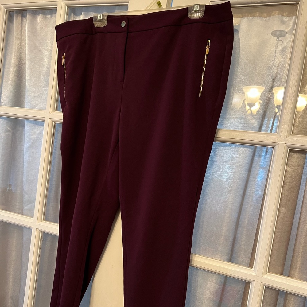 Calvin Klein plum ankle pants, 16W